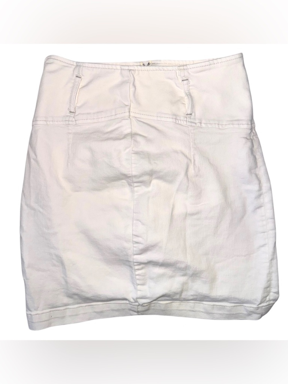 Free People Cream Mini Skirt